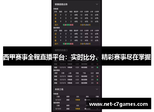 西甲赛事全程直播平台：实时比分、精彩赛事尽在掌握